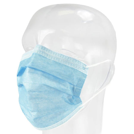 Aspen Surgical Products 15301 FluidGard 160 Anti-Fog Procedure Mask, Blue Diamond
