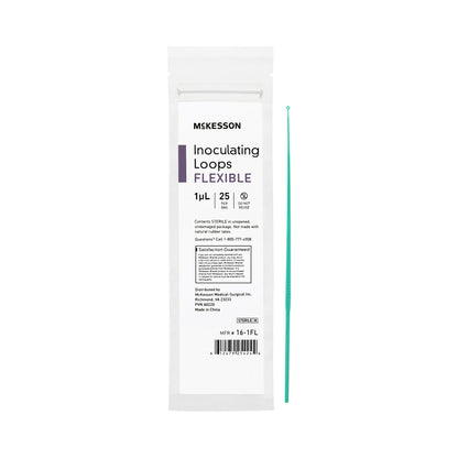 McKesson Inoculating Loop, Light Green,1 μL, 20-Centimeter Length