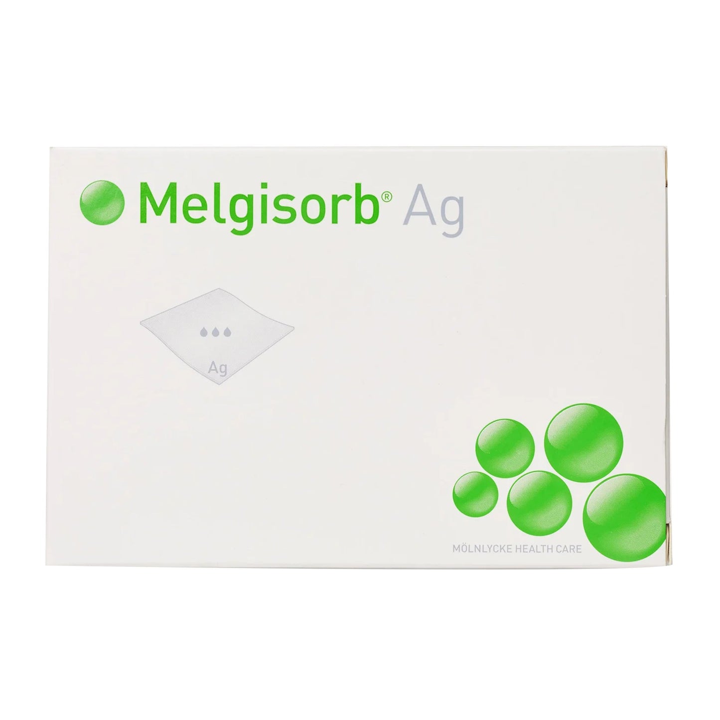 Melgisorb® Ag Calcium Alginate Dressing with Silver, 6 x 6 Inch