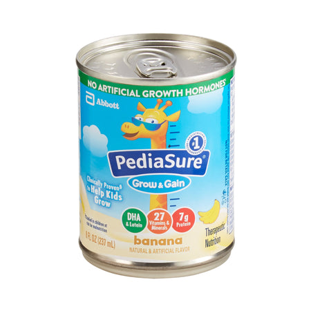 Abbott Nutrition 67527 PediaSure Grow & Gain Therapeutic Nutrition, Banana, 8-ounce can