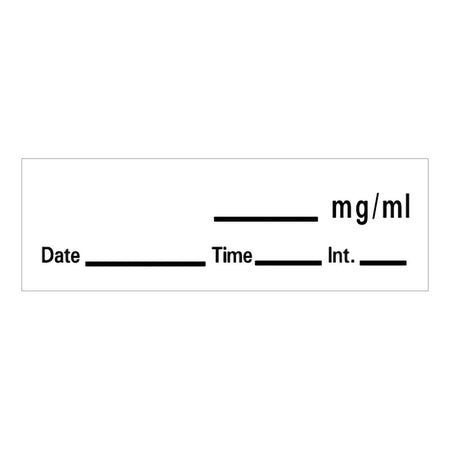 PDC Healthcare LAN-84 Barkley Anesthesia Label with Date, Time and Initial