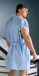 Graham Medical Products 153061 Patient Exam Gown, Medium/Large, Blue