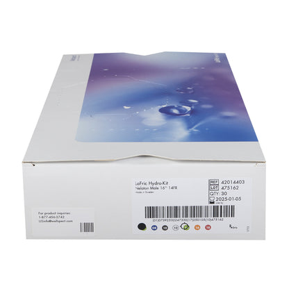 Intermittent Closed System Catheter Tray LoFric® Hydro-Kit™ Male / Straight Tip 14 Fr. Without Balloon Hydrophilic Coated Polyolefin-Based Elastomer (POBE)