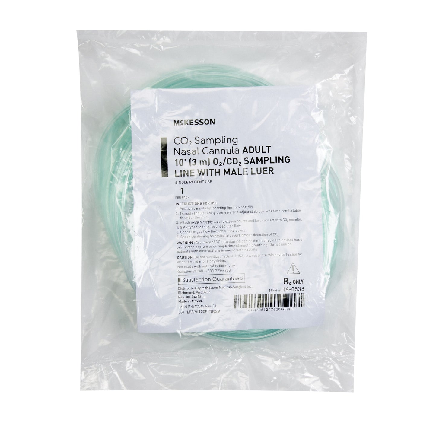 McKesson ETCO2 Nasal Sampling Cannula with O2