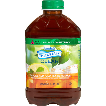 Lyons Magnus LLC 28702 Thick & Easy Clear Nectar Consistency Iced Tea Thickened Beverage, 46-oz.