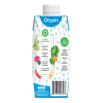 Orgain® Kids Plant Protein™ Organic Nutritional Shake, Vanilla, 8-ounce carton