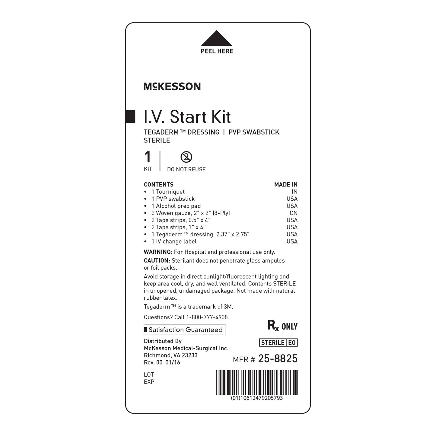 McKesson I.V. Start Kit