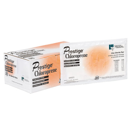 Innovative Healthcare 134850 DermAssist Prestige Polyisoprene Surgical Glove, Size 8.5, Ivory