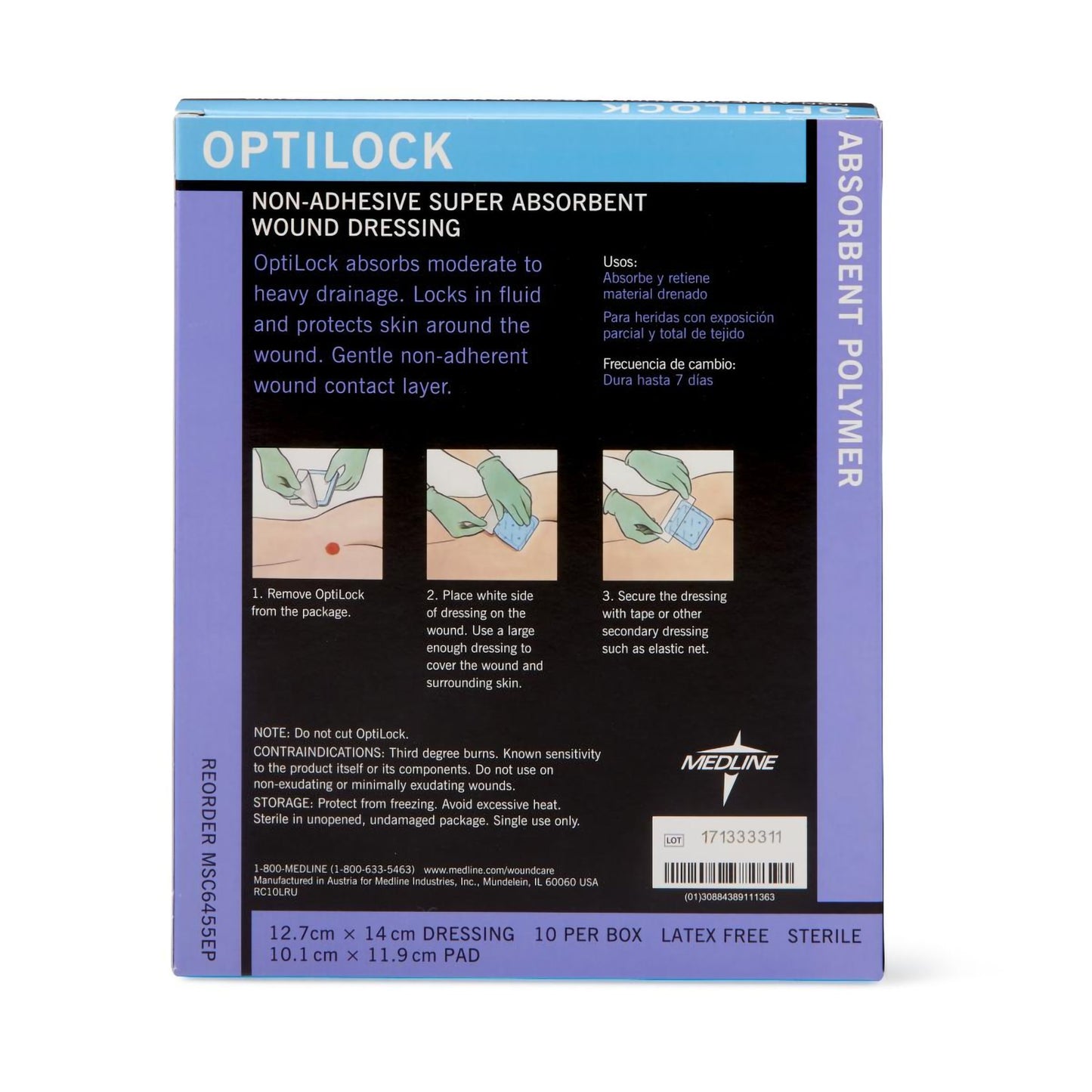 Optilock Nonadhesive Dressing, 5 x 5½ Inch