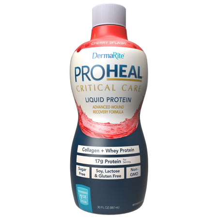 DermaRite Industries PRO3000 ProHeal Critical Care Cherry Splash Liquid Protein Wound Recovery Formula