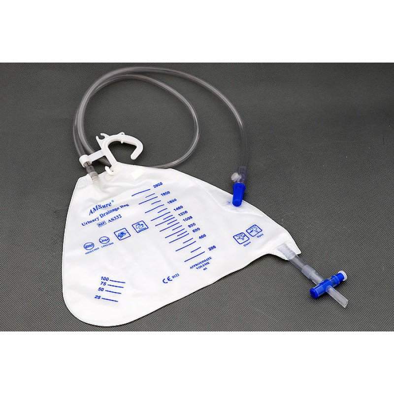 Amsino AMSure Urinary Drain Bag With Universal Hanger by Amsino International product image