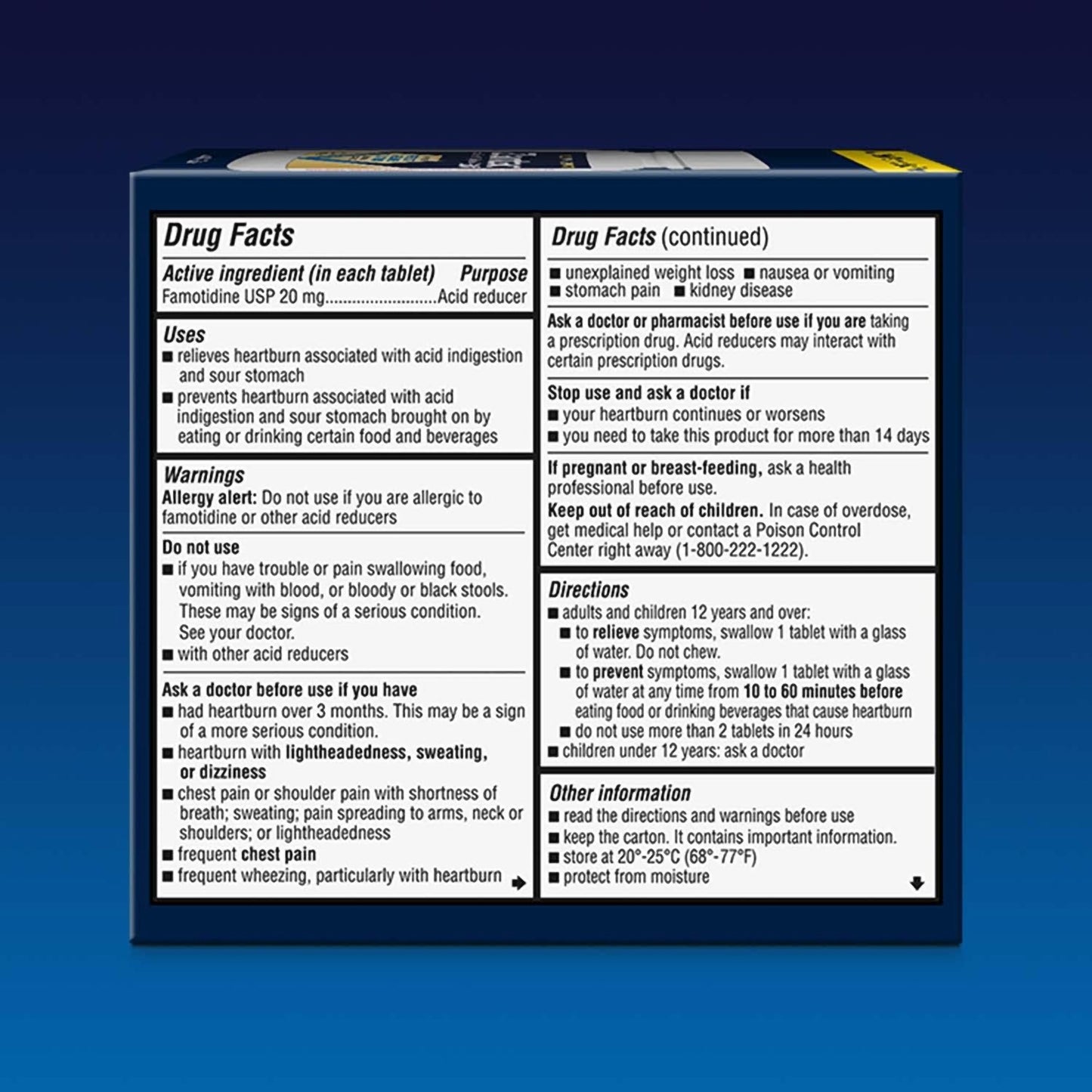 Zantac® Ranitidine HCl 20 mg Tablet 25 Tablets