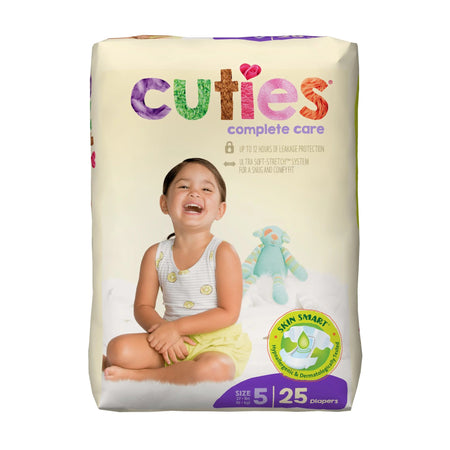 First Quality CDB005 Cuties Complete Care Diapers for Children, 27+ lbs.