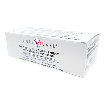 Geri-Care Phosphorus Supplement Powder with Electrolytes, Strawberry Flavor
