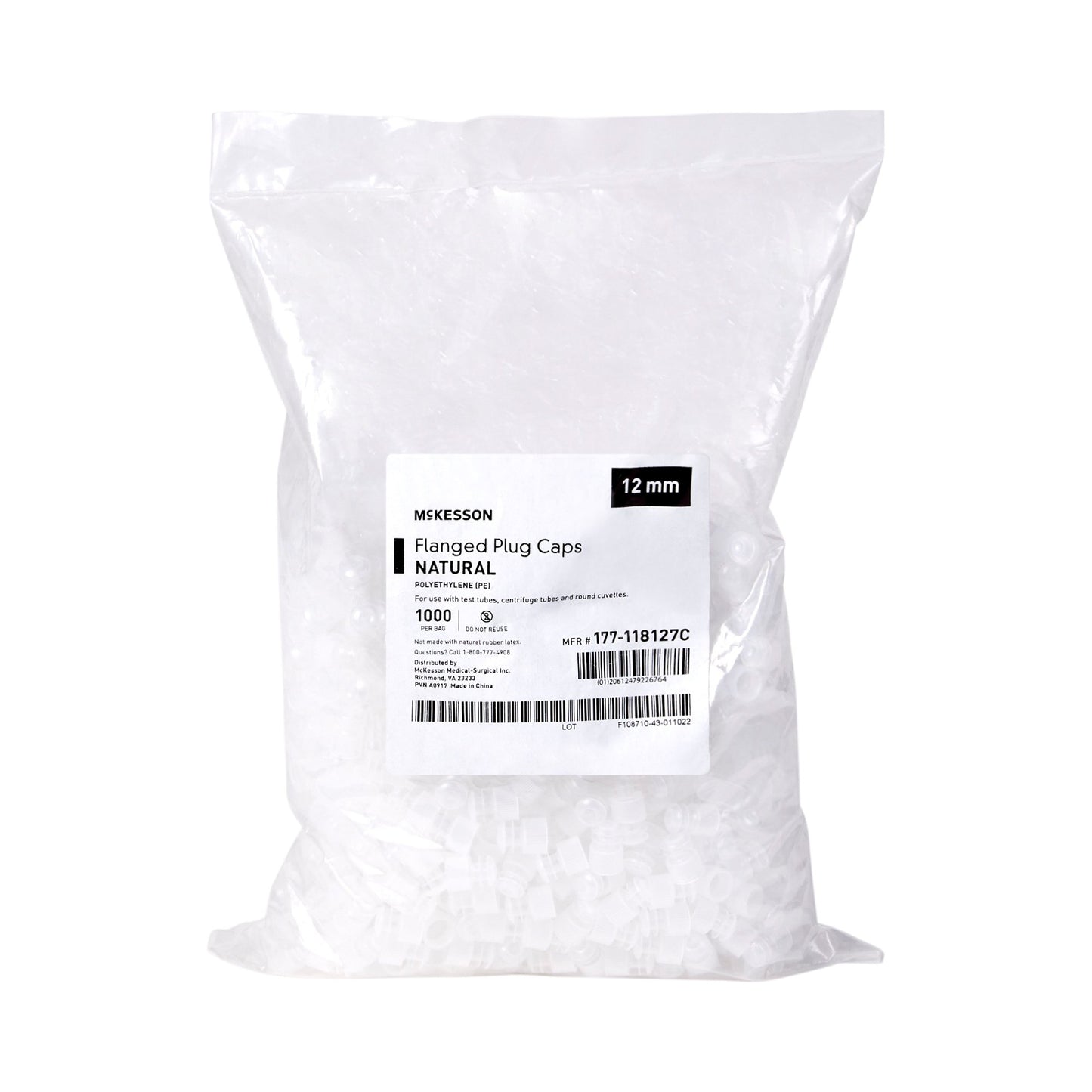 McKesson Tube Closure, 12 mm