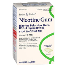 Foster & Thrive™ Nicotine Polacrilex 4 mg (Nicotine) Gum, Cool Mint Flavor