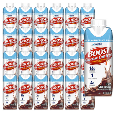 Boost® Glucose Control Chocolate Balanced Nutritional Drink, 8-ounce carton
