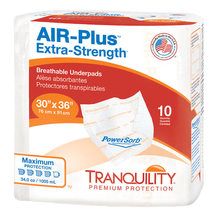Tranquility 2711 AIR-Plus Extra-Strength Positioning Underpad, 30 x 36 Inch