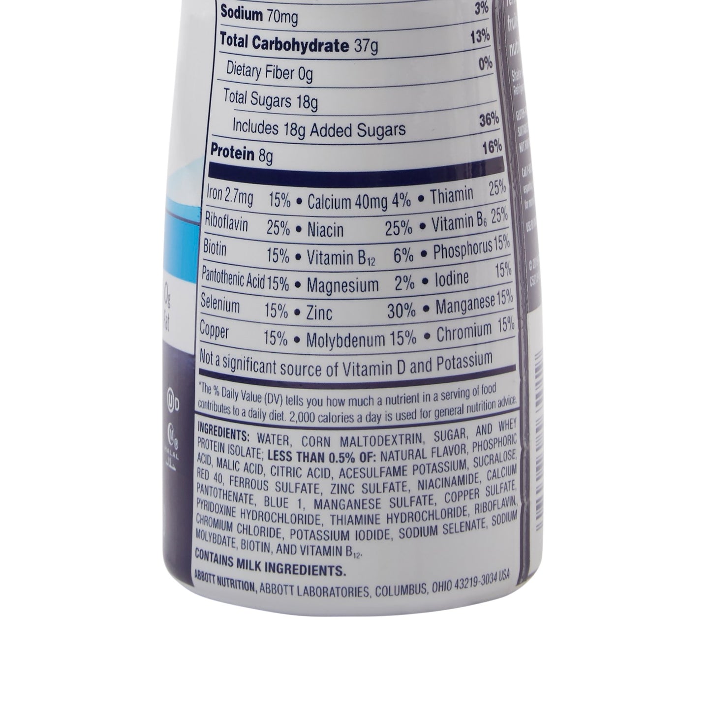 Ensure® Clear Therapeutic Nutrition, Blueberry Pomegranate, 10-ounce bottle