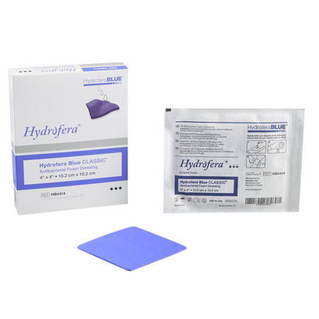 BSN HB4414 HydroferaBlue Classic Antibacterial Foam Dressing, 4 x 4 Inch