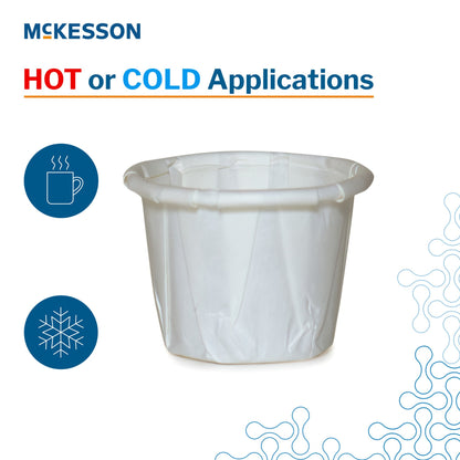 Souffle Cup McKesson 0.5 oz. White Paper Disposable