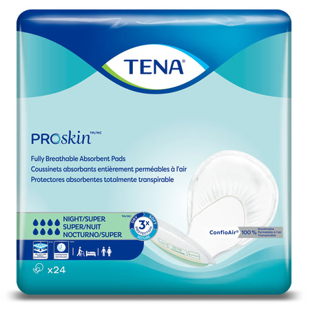 Essity 62718 Tena ProSkin Night Super Fully Breathable Absorbent Pads