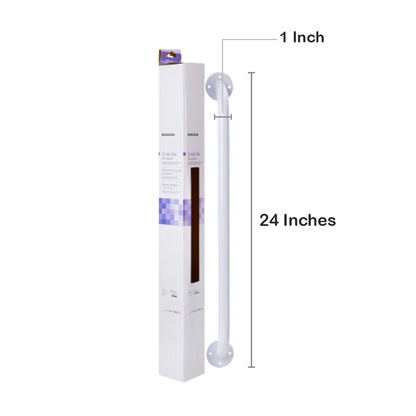 McKesson Wall Grab Bar, White Steel, 24-Inch Length