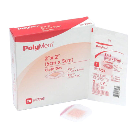 Ferris 7203 PolyMem Pink / White Adhesive Strip, 2 x 2 Inch