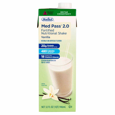 Lyons Magnus LLC 27016 Med Pass 2.0 Vanilla Fortified Nutritional Shake, 32 ounce carton