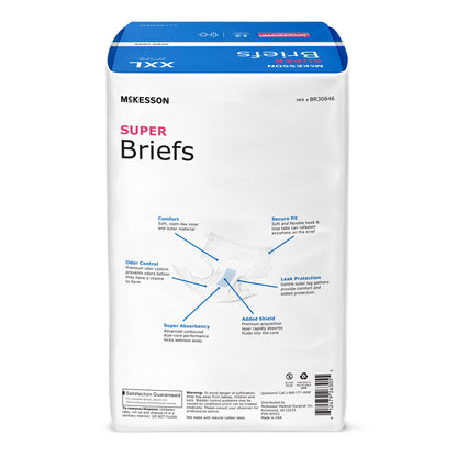 McKesson Super Moderate Absorbency Incontinence Briefs, 2X-Large