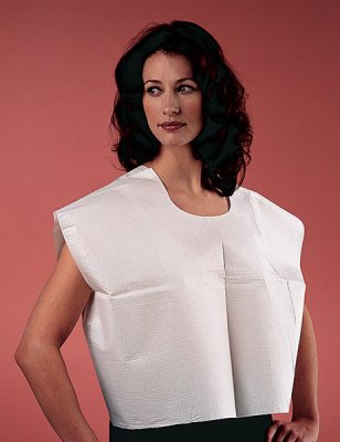 Tidi Products 910415 Choice Exam Cape, 30 x 21 in., White