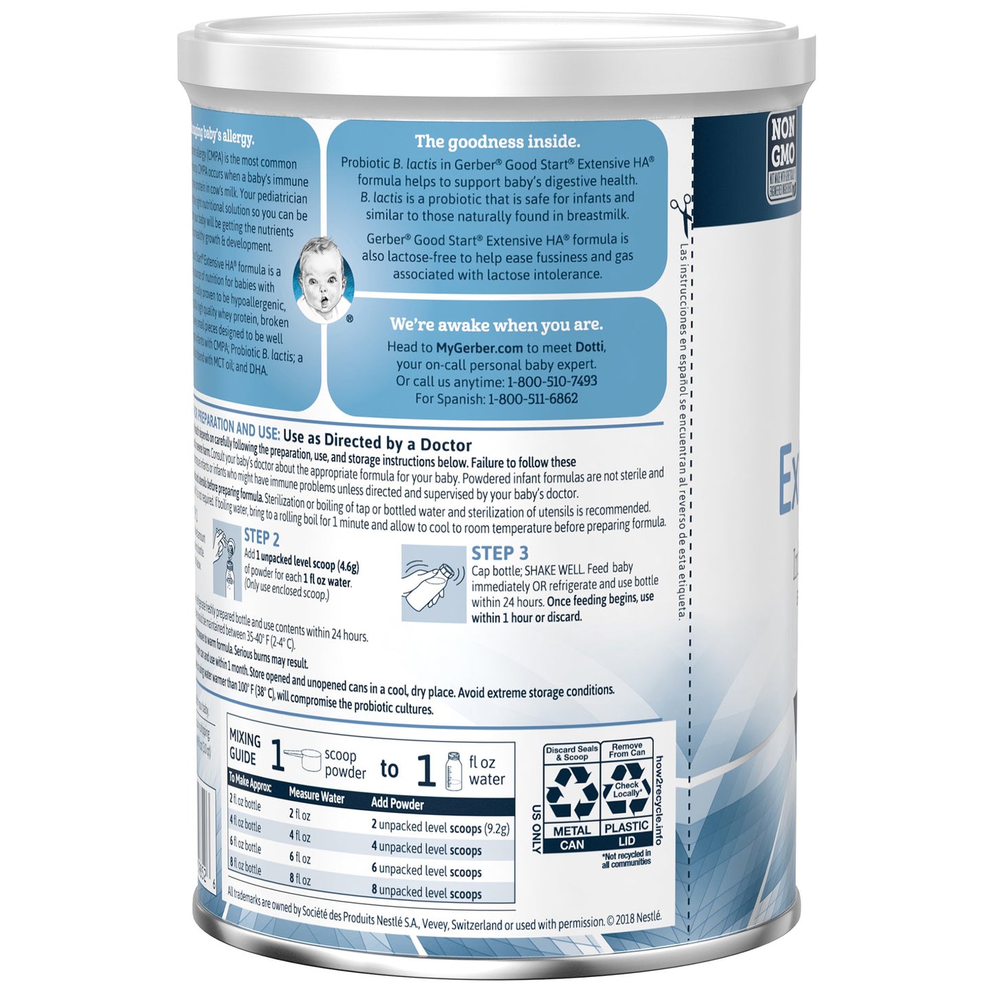 Gerber® Extensive HA™ Powder Infant Formula, 14.1-ounce can