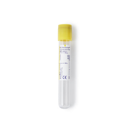 BD 365017 Vacutainer® Urinalysis Tube Chlorhexidine / Ethyl Paraben / Sodium Propionate Additive 8 mL BD Hemogard™ Closure Polyethylene Terephthalate (PET) Tube