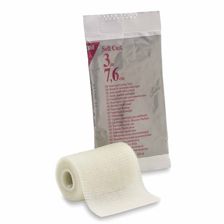 Solventum 82103 3M Scotchcast Soft Cast Tape, White, 3 Inch x 4 Yard