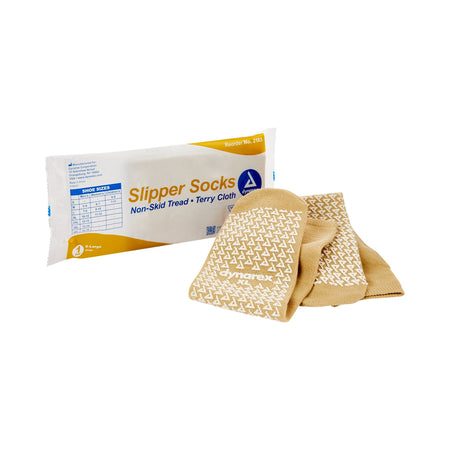 Non-Skid Soft Sole Slipper Socks, X-Large 48 pairs/Case by Dynarex product image