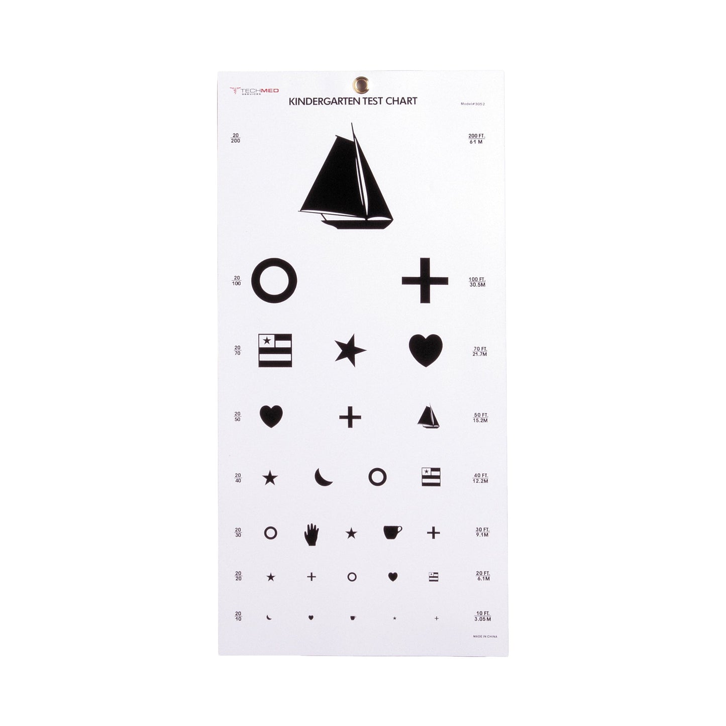 McKesson Preschool Eye Test Chart