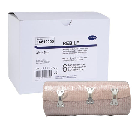Hartmann 16610000 REB LF Clip Detached Closure Elastic Bandage, 6 Inch x 10 Yard
