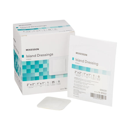 McKesson 16-89022 Adhesive Dressing, 2 x 2 Inch, Up to 4 Inch Length, White
