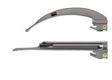 Laryngoscope Blade Rusch® Macintosh Type Fiberoptic Light Universal Sterile
