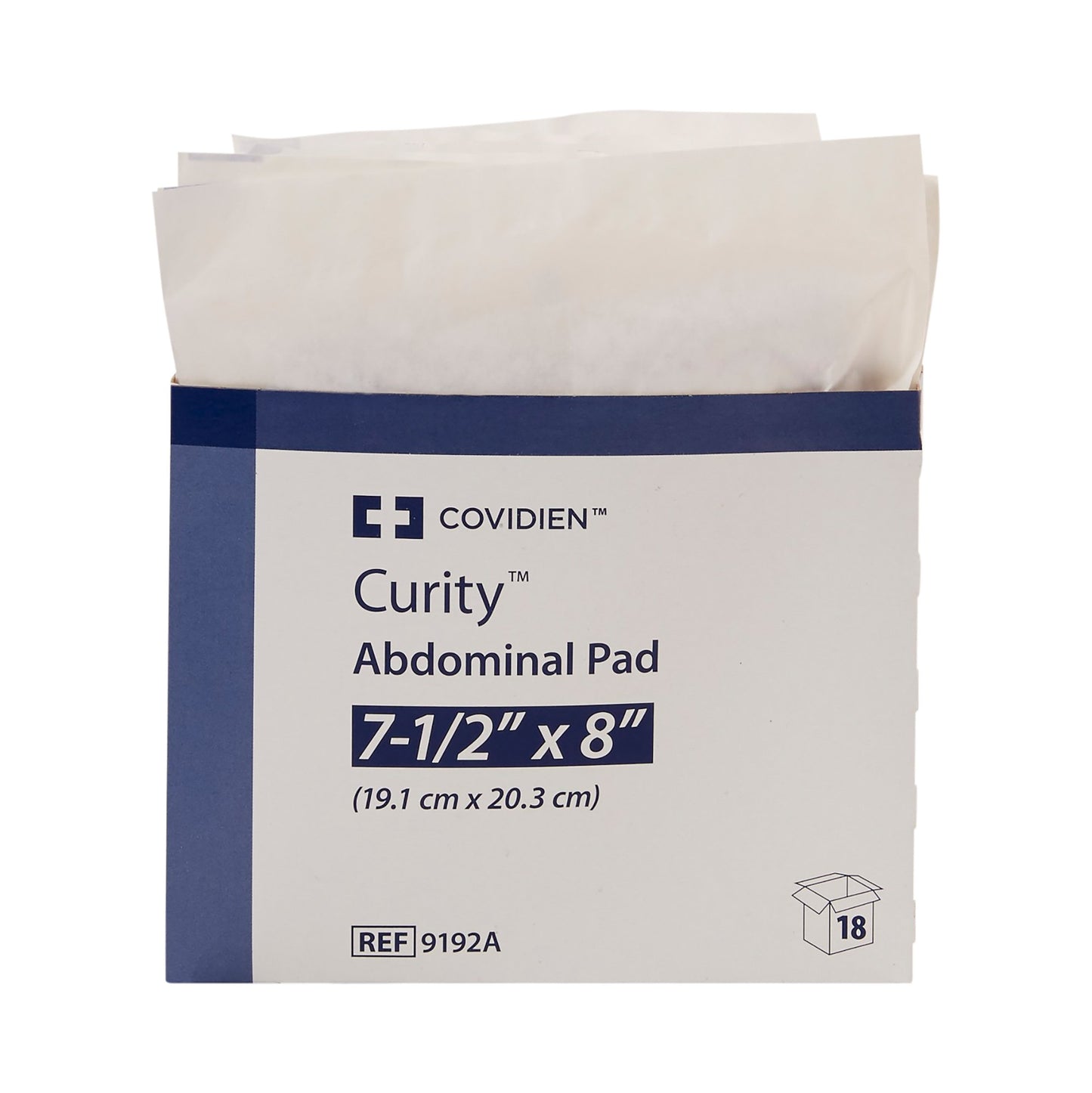 Curity™ Sterile Abdominal Pad, 7-1/2 x 8 Inch