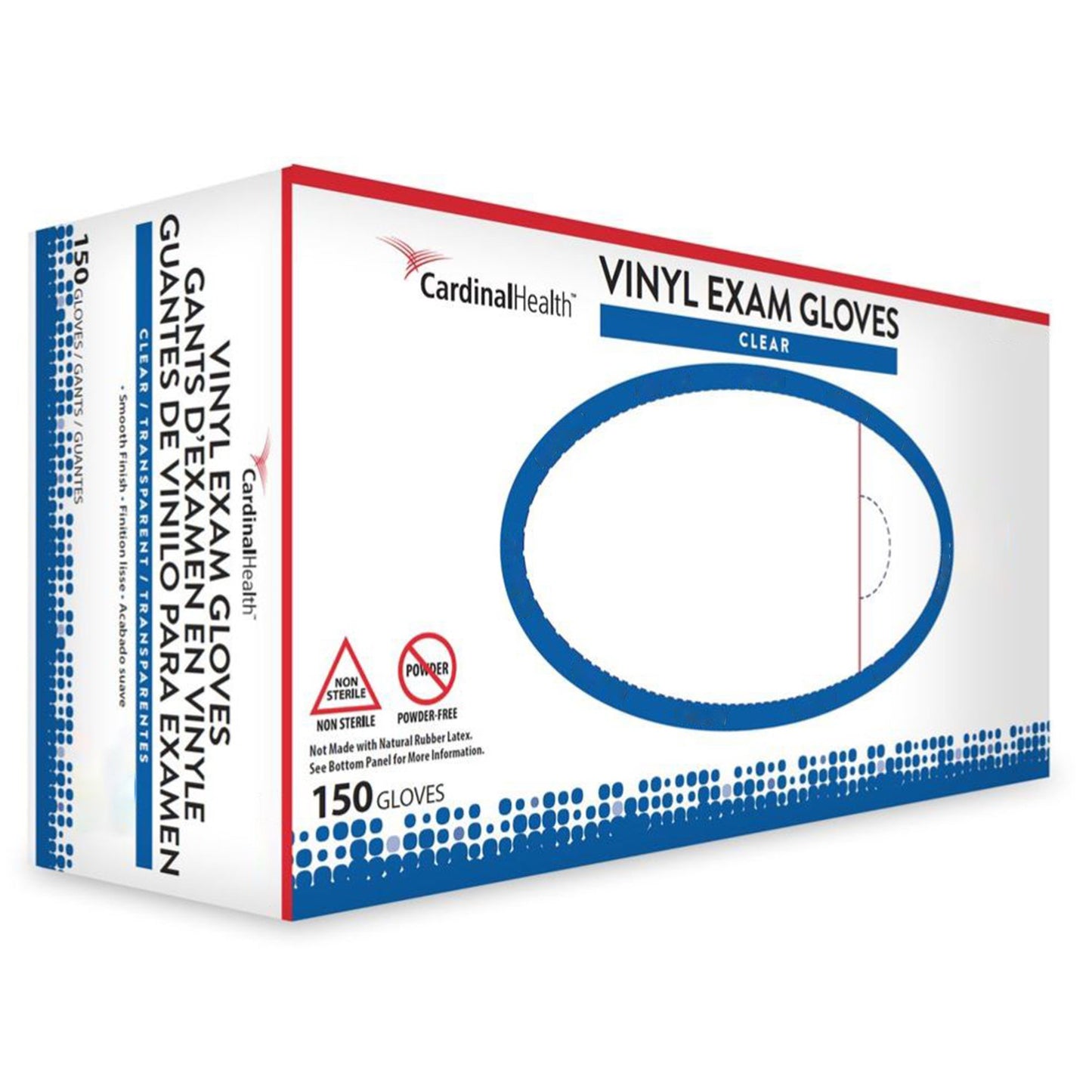 Esteem™ Vinyl Exam Glove, Large, Clear