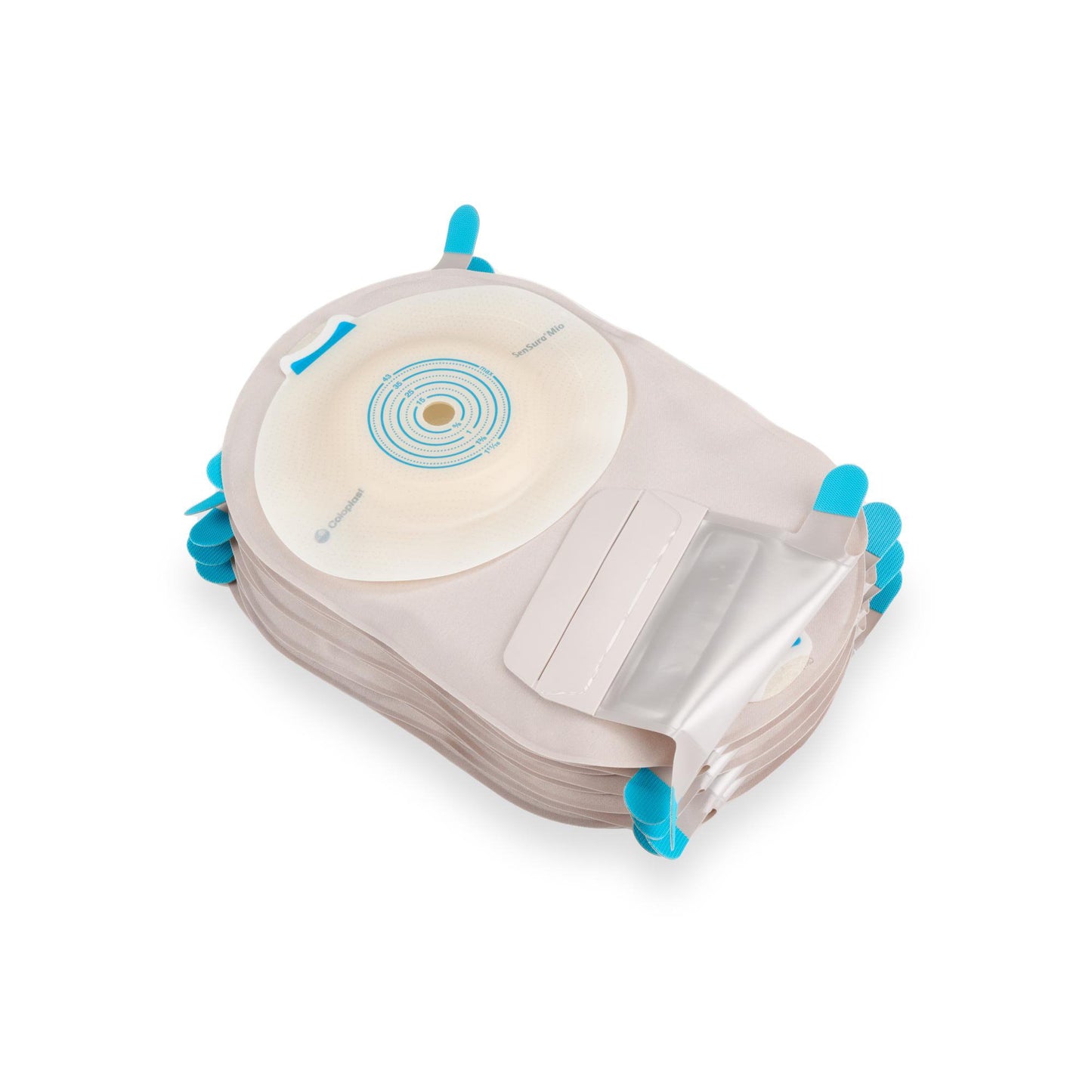 Ostomy Pouch SenSura® Mio Convex One-Piece System 11 Inch Length, Maxi Convex Light, Trim to Fit 3/8 to 1-11/16 Inch Stoma Drainable