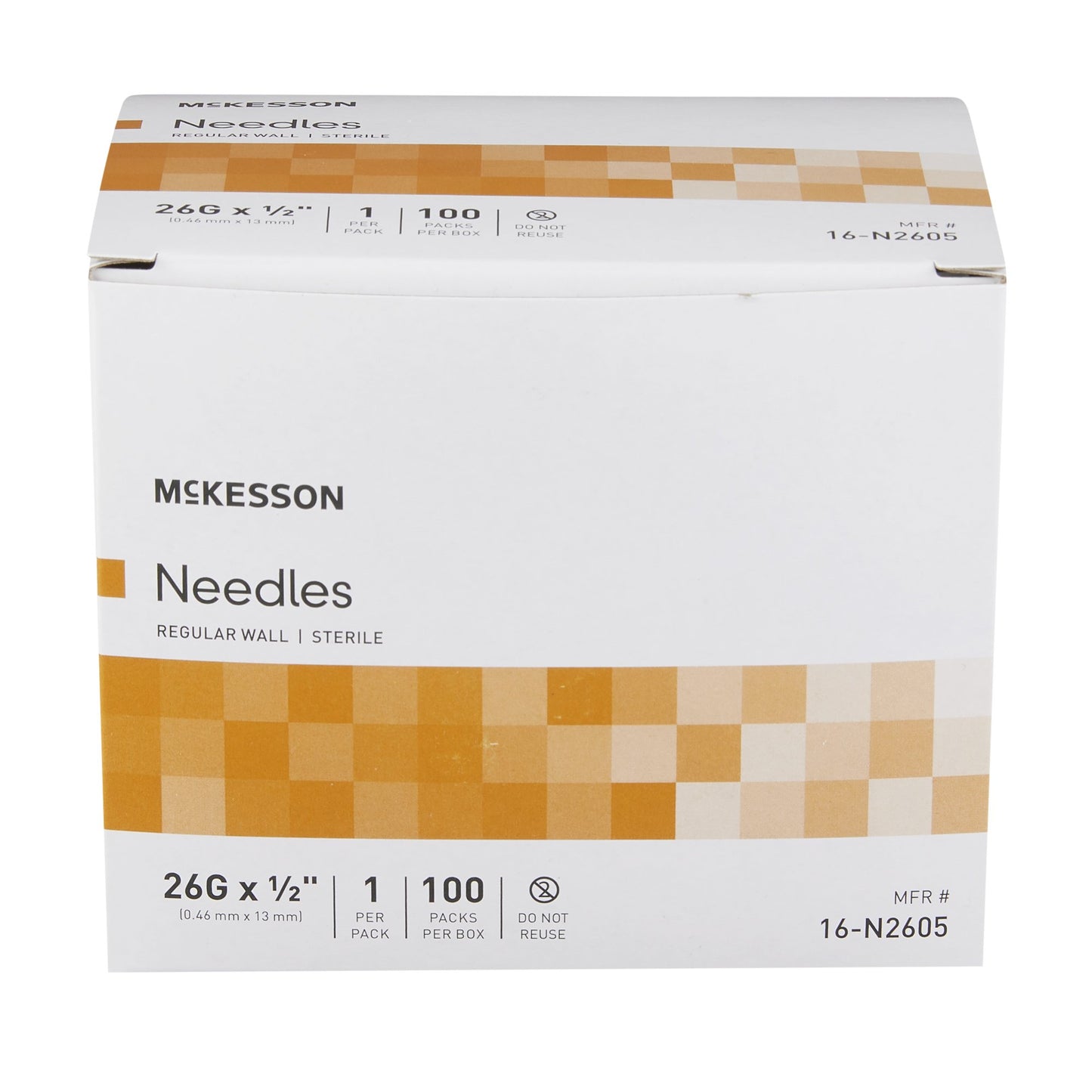 McKesson Hypodermic Needle, 26 Gauge, 1/2 Inch