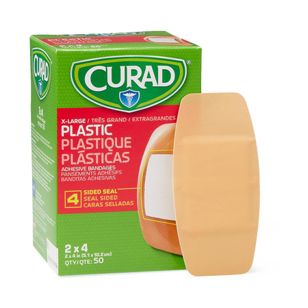 Medline NON25504 Curad Tan Adhesive Strip, 2 x 4 Inch
