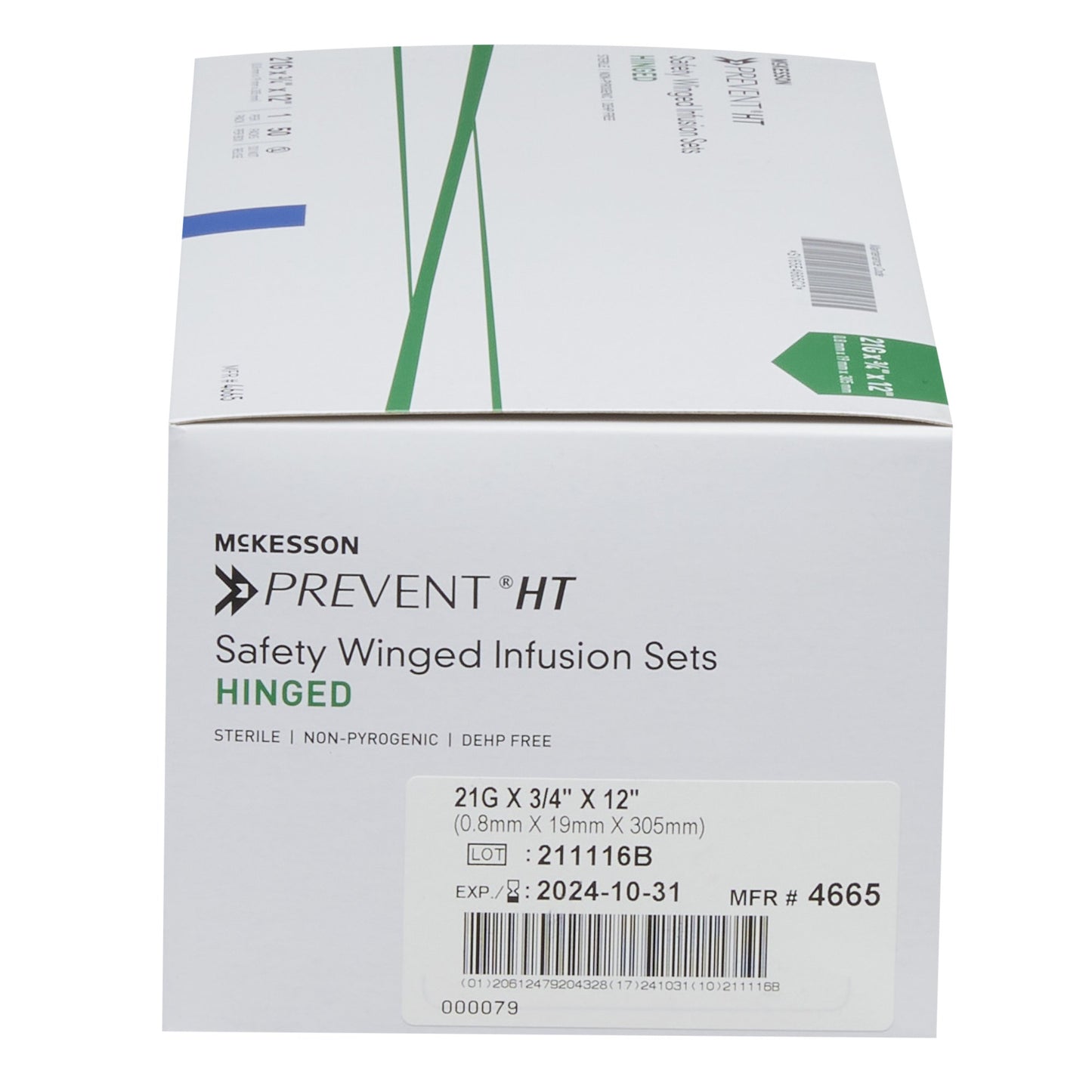 McKesson Prevent® Infusion Set, 21G x 0.75 x 12 in.