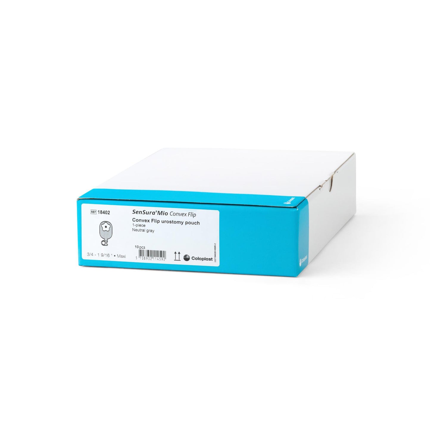 Urostomy Pouch SenSura® Mio Concave One-Piece System 10-1/2 Inch Length, Maxi Concave, Pre-Cut 3/4 Inch Stoma Drainable