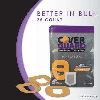 Sensor Overpatch CoverGuard Tan For Omnipod 5 Sensor