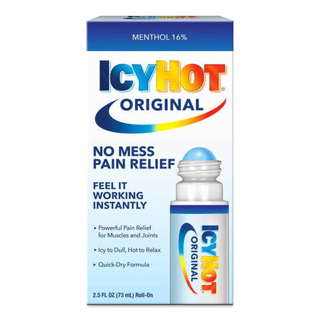Sanofi 4116700910 Icy Hot Original No Mess Applicator Pain Relief Roll-On