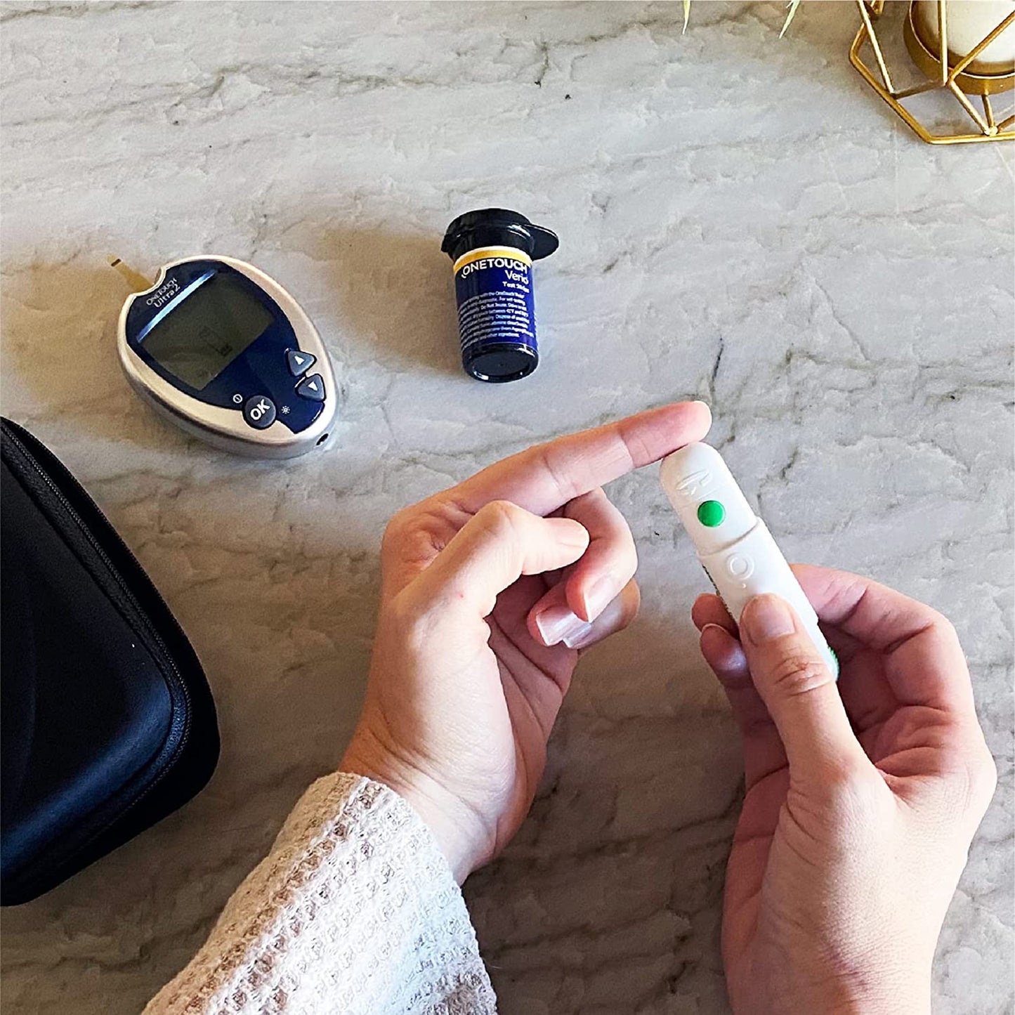 Blood Glucose Meter OneTouch Ultra 2 5 Second Results Stores up to 500 Results No Coding Required