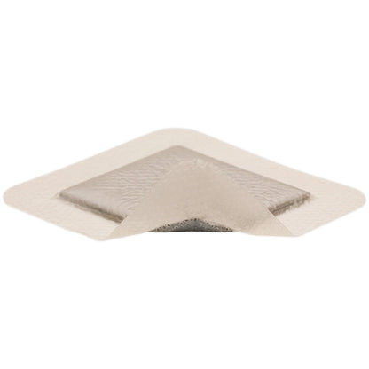 Mepilex® Border Ag Foam Dressing with Silver, 4 x 4 Inch